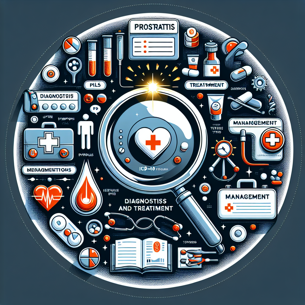 Prostatitis ICD-10 teşhisi ve tedavi yöntemleri ile ilgili bilgilerin özetini gösteren bir görüntü