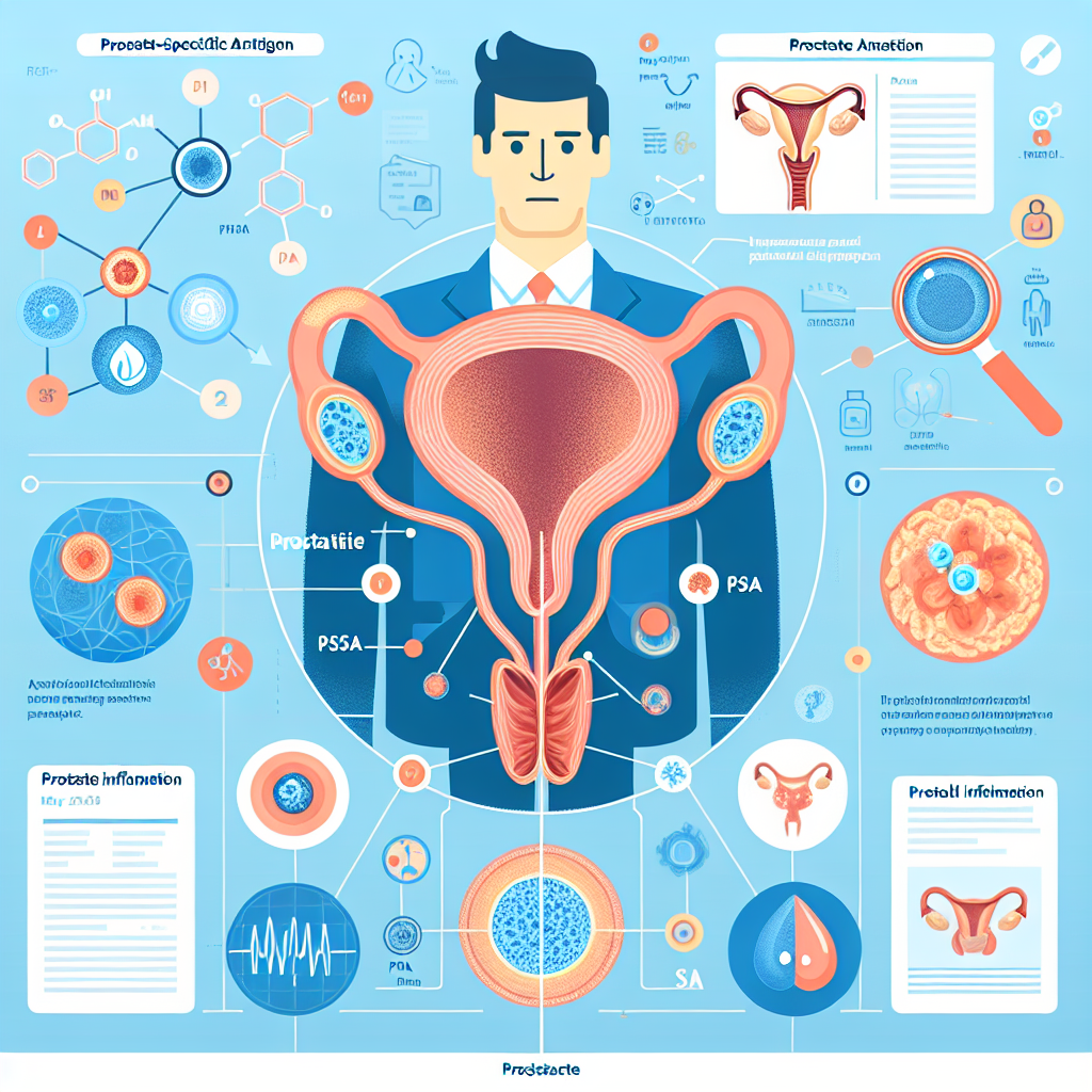 Prostatit ve PSA hakkında bilgi içeren grafik veya ikon