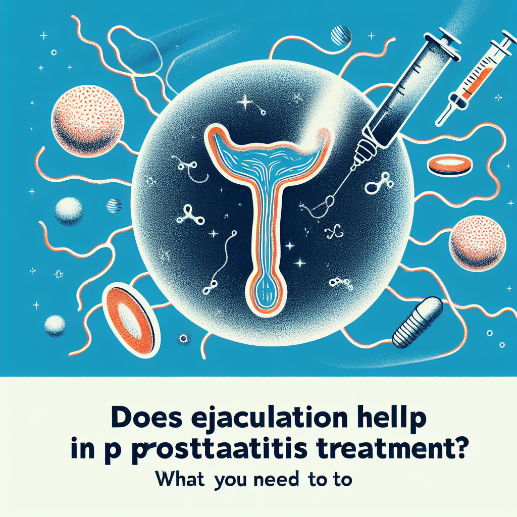 Ejakülasyon ve prostatit tedavisi ile ilgili bilgi içeren bir görsel